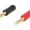 Conector Banană 4mm Aurit, pe cablu