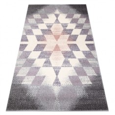 Covor KAKE 25812757 Geometric - Caro, Triunghiurile 3D violet / gri / roz, 120x170 cm