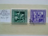 1936- Austria-Rep.Ost.-Mi628-629-MH+st., Nestampilat