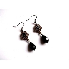 cercei cristale negre 37127