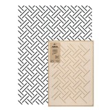 Reutilizabil Allover Plastic Șablon // COȘULEȚ WEAVE