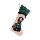 Cumpara ieftin Ciorap decorativ Halloween Befana textil multicolor II cm 22 x 35 H