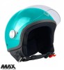 Casca open face pentru scuter - motocicleta (demi-jet) Max Helmets model DJ06 LS 7.9 (FLS) culoare: verde Portovenere lucios (03V) &ndash; 100% MADE IN ITAL