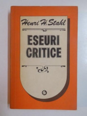 ESEURI CRITICE de HENRI H. STAHL , 1983 foto