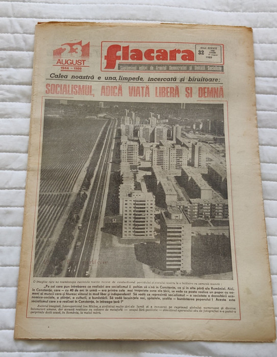 Ziarul FLACĂRA (11 august 1989) Nr. 32
