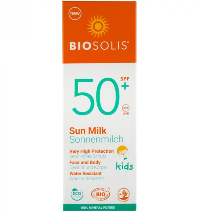 Lapte de Corp cu Protectie Solara pentru Copii SPF 50 100 mililitri BioSolis