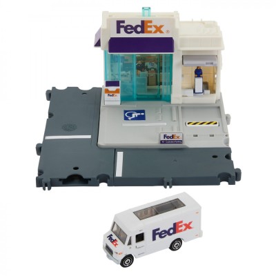 MATCHBOX SET ACTION DRIVERS CENTRUL DE COLETE FEDEX foto