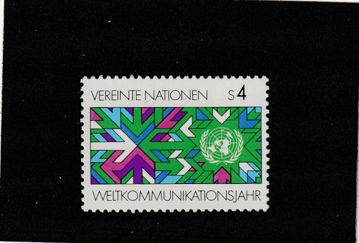 Natiunile unite-UNO Viena 1983-Anul intern. al Comunicatiilor,dant., MNH,Mi.29