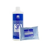 Set Decolorare Par Valquer: Pudra Decoloranta Decoblue + Oxidant 30 Vol. 1000ml, Formula Vegana Profesionala