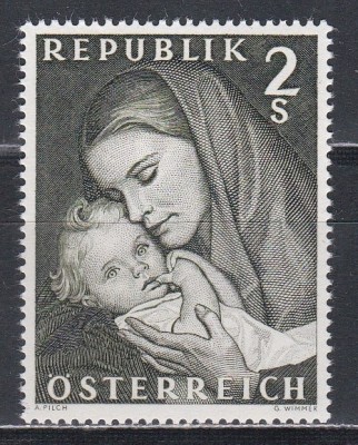 Austria 1968 - Ziua Mamei, MNH foto