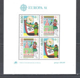 Portugalia.1981 EUROPA:Folclor-Bl. SP.53, Nestampilat