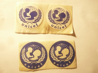 4 Vignete autoadezive UNICEF foto
