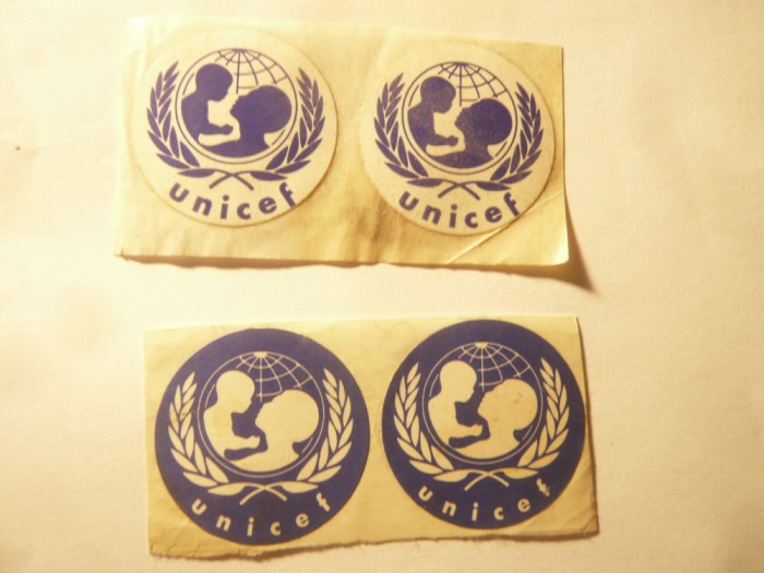 4 Vignete autoadezive UNICEF