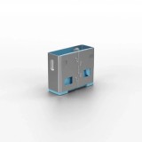 Adaptor USB Locks Lindy, 10 USB, blue