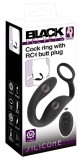 Vibrator pentru prostata si perineu cu inel pentru penis Cock ring with RC butt