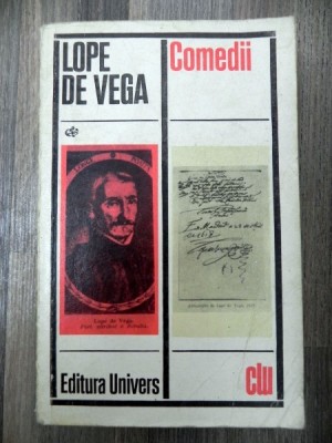 COMEDII de LOPE DE VEGA , 1972 *VOLUMUL CUPRINDE CINCI PIESE foto