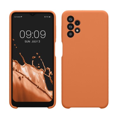 Husa Kwmobile pentru Samsung Galaxy A32 5G, Portocaliu, Silicon, KWM000012IW046C foto