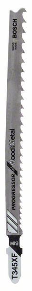 Bosch Set 5 panze ferastrau vertical T 345 XF Progressor for Wood and Metal, 132mm ProAdvanced PowerfulTools