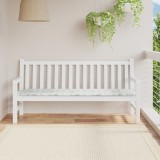 vidaXL Pernă de bancă pentru grădină cu model de frunză - 180x50x4 cm, din material Oxford