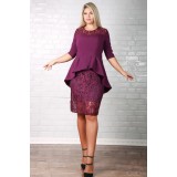 Rochie cu Trena Diafani Mov - 36Marimea