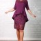 Rochie cu Trena Diafani Mov - 36Marimea