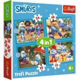 PUZZLE TREFL 4IN1 STRUMFII SATUL STRUMFILOR SuperHeroes ToysZone