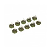 Set 10 Becuri Bord Verde Deschis BX8.4D 12V 2W Osram