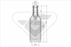 HUTCHINSON KP009 chit protectie praf,amortizor