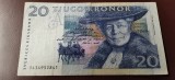 Bancnota Suedia 20 Kronen Koroane, Serie din Imagine, Numismatica Europa