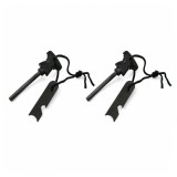 Cumpara ieftin Set doua amnare pentru camping DEPOX&reg;, Best Survival, otel inoxidabil, 11.5 cm, negru