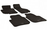 Covorase Auto Cauciuc Skoda Superb 2 II (2008-2014) Umbrella, Gri Carbon, Set 4 Bucati, Bordura Inalta, Antialunecare