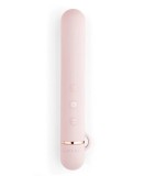 Vibrator Baton cu Accesoriu Detasabil, Silicon, USB, Roz, 12.4 cm
