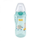 Cana Nuk Active 300 ml cu adaptor silicon de la 12 luni Verde