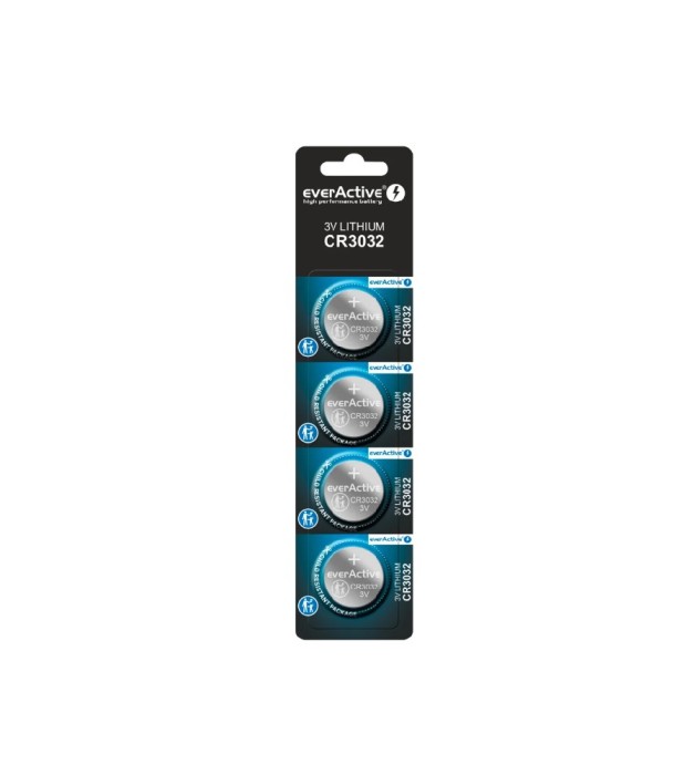Set 4 baterii litiu mini everActive CR3032