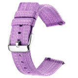Curea material textil, compatibila cu Huawei Watch GT 2 Pro, Telescoape QR, 22mm, Lilac Purple, Very Dream