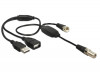 ANTENNENKABEL F BUCHSE &gt; F STECKER, PHANTOMSPEISUNG 5V, USB 13006 DELOCK