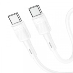 Cablu Date si Incarcare USB-C - USB-C HOCO X83 Victory, 60W, 1m, Alb