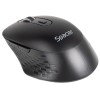 MOUSE Spacer, PC sau NB, wireless, 2.4GHz + Bluetooth 5.1, optic, max.1600 dpi, butoane/scroll 6/1,buton ON/OFF, click silentios S/D, negru,baterii AA
