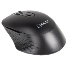 MOUSE Spacer, PC sau NB, wireless, 2.4GHz + Bluetooth 5.1, optic, max.1600 dpi, butoane/scroll 6/1,buton ON/OFF, click silentios S/D, negru,baterii AA