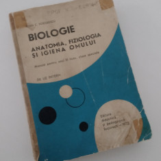 MANUAL BIOLOGIE - ANUL III LICEU - ANATOMIA, FIZIOLOGIA - I.C. VOICULESCU - 1972