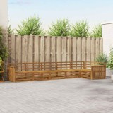 vidaXL Set de canapele de exterior 6 pcs natural Lemn Solid de Acacia 3373534