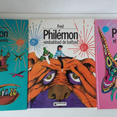 Fred Philemon lot 3 carti BD benzi desenate franceza vintage vechi anii 70