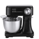Mixer planetar HPM-D750BK, 600W, 3.5 L bol inox, 12 viteza, Negru