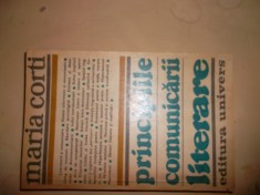 Principiile Comunicarii Literare - Maria Corti foto