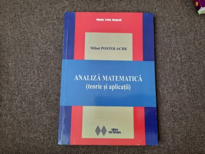 MIHAI POSTOLACHE ANALIZA MATEMATICA foto