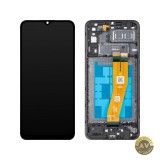 Display cu Touchscreen MP compatibil cu Samsung Galaxy A04e A042 cu Rama Negru
