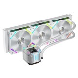 Cooler Procesor 1stPlayer X-Starship 360-wh, Lichid, 12 cm, 3 ventilatoare, aRGB