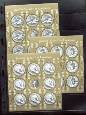 ROMANIA 2004 - SPORTIVI DE AUR AI ROMANIEI, MINICOLI, MNH - LP 1670b foto