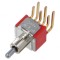 Comutator basculant DP3T ON-OFF-ON 0,02A/20VAC THT