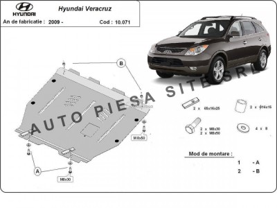 Scut metalic motor Hyundai Veracruz fabricat incepand cu 2009 APS-10,071 foto